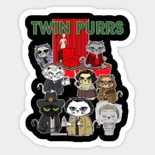 Twin Purrs Sticker